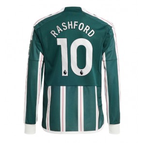 Maillot de foot Manchester United Marcus Rashford #10 Extérieur 2023-24 Manche Longue